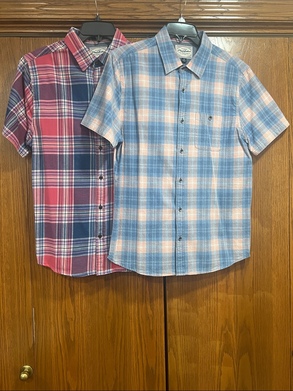 BUNDLE Flag & Anthem short sleeve shirts.